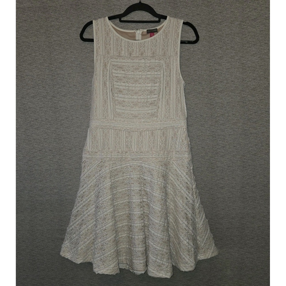 Vince Camuto Lace Mini Dress Women's Medium Sleeveless Fit & Flare Anthropologie - Picture 1 of 8